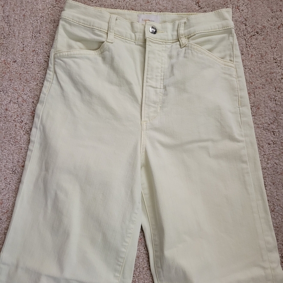 Favorite Daughter The Mischa Yellow Wide Leg Jeans - Picture 6 of 8